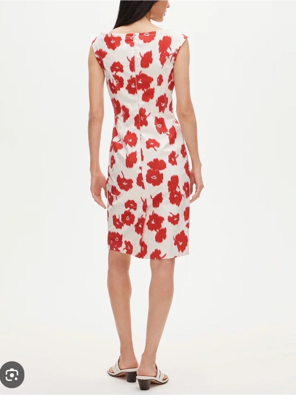 J. Crew Scoopneck sheath dress in stretch cotton-blend poplin